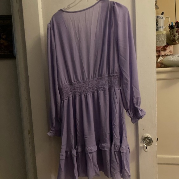PRETTYGARDEN Womens Knot Front Mini Dress
Large 
NWOT
Light purple - Picture 7 of 7